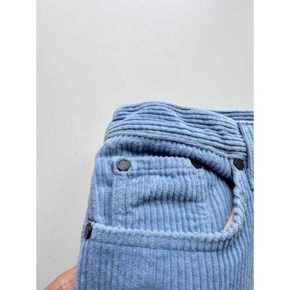 RAG & BONE Riviera Blue Cotton Corduroy Cropped Straight Leg Pants, Size 27 - Picture 8 of 12